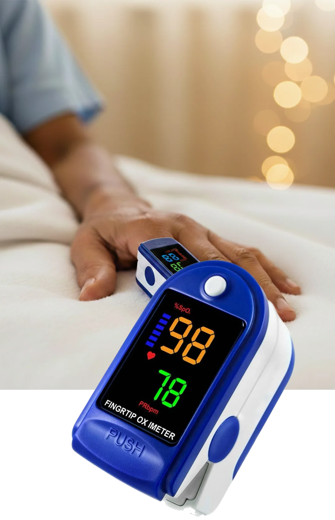 جهاز قياس الأكسجين والنبض الذكي