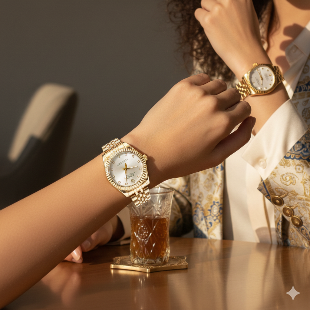 Rolex Oyster Perpetual Datejust pour femme en or rose