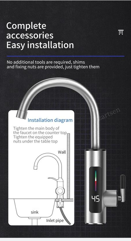 electric heating صنبور ماء ساخن