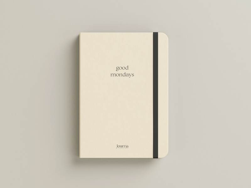 Beige Lined Notebook— Good Mondays