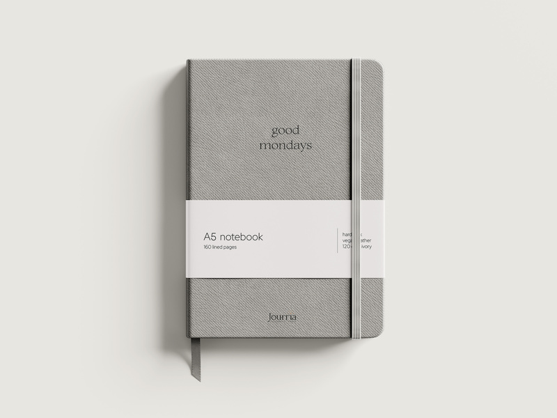 Light Gray Lined Notebook— Good Mondays
