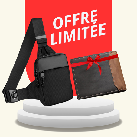 Sac bandoulière SecurePack™ + Portefeuille GRATUIT