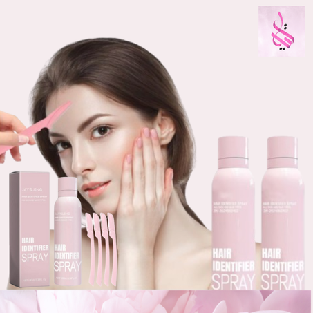 بخاخ لتحديد الشعر للوجه والجسم + طقم شفرات