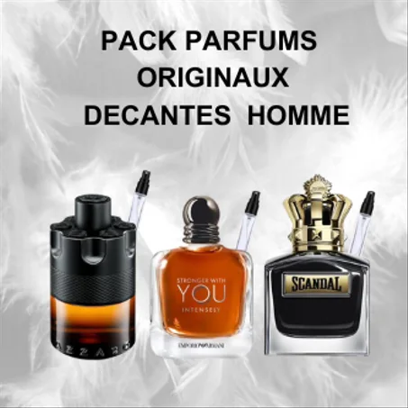 PACK PARFUMS  ORIGINAUX  DECANTES  HOMME