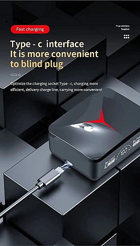 سماعات لاسلكية TWS M88 بغطاء منزلق، مخصصة للألعاب 🎮🎧