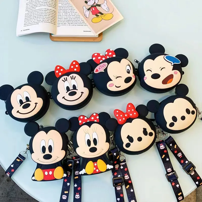 🎒🐭حقيبة ديزني ستيلالو ميكي ماوس وميني ماوس من السيليكون