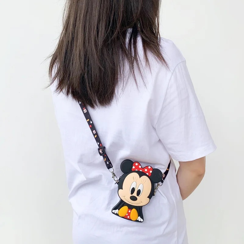 🎒🐭حقيبة ديزني ستيلالو ميكي ماوس وميني ماوس من السيليكون