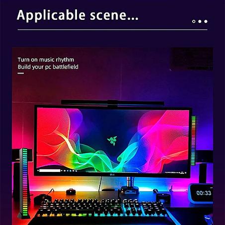 أضواء شريط LED RGB مع مصباح الاستلام والتحكم بالصوت 🌈💡🔊