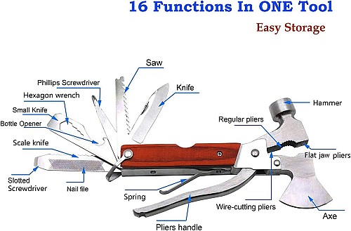 أداة متعددة الاستخدام HTTMT 16 في 1 🔧🛠️