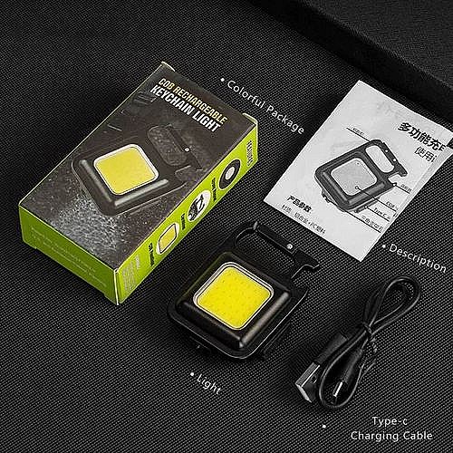 مصباح جيب صغير بتقنية COB 💡🔦