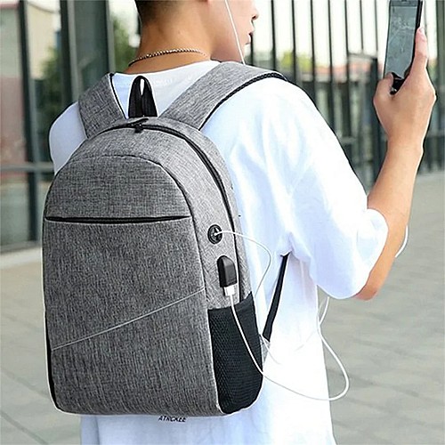 🎒👨‍💼 مجموعة حقيبة ظهر مكونة من 3 قطع للرجال، تتضمن حقيبة ظهر للكمبيوتر المحمول للأعمال مزودة بشحن USB