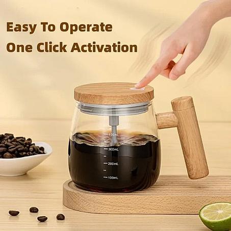 كوب قهوة ذاتي التحريك كهربائياً بسعة 400 مل☕🔄