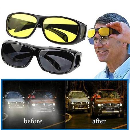 نظارات قيادة HD Vision Wrap Around للقيادة كما يُظهر على التلفزيون 🕶️🚗