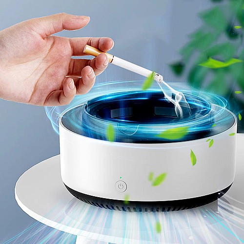 🪟🌬️ منفضة سجائر 2 في 1 لتنقية الهواء 🚭🌿