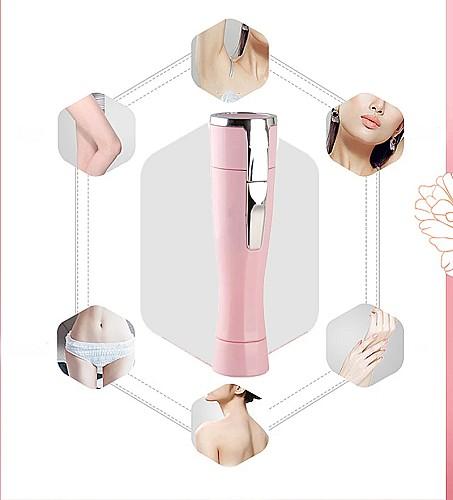 💇‍♀️✂️ ماكينة الحلاقة البديلة للسيدات Kemei Mini المحمولة ذات الشفرتين