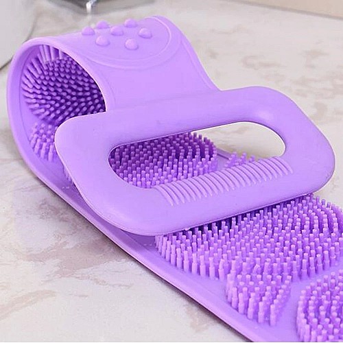 فرشاة استحمام خلفية🚿🧼🪒 للحمام من السيليكون، فرشاة تنظيف الجسم