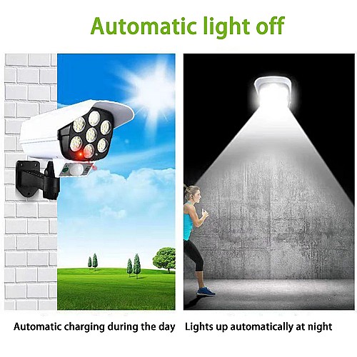 اضواء في شكل كاميرا مراقبة 💡📷🌞تعمل بالطاقة الشمسية مزودة بمستشعر حركة وإضاءة مقاومة للماء
