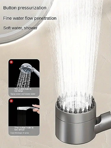رأس دش محسّن بتيربو مع 3 أوضاع وفلتر مساج 🚿💫 | تجربة دش ممتازة ومريحة!