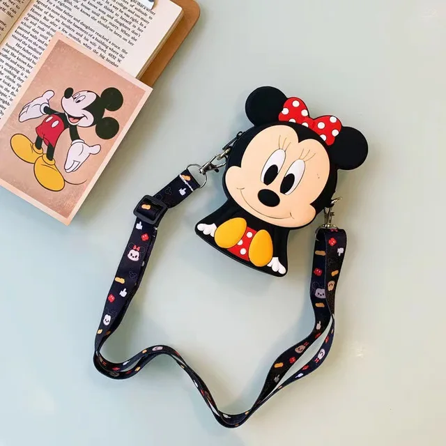 🎒🐭حقيبة ديزني ستيلالو ميكي ماوس وميني ماوس من السيليكون