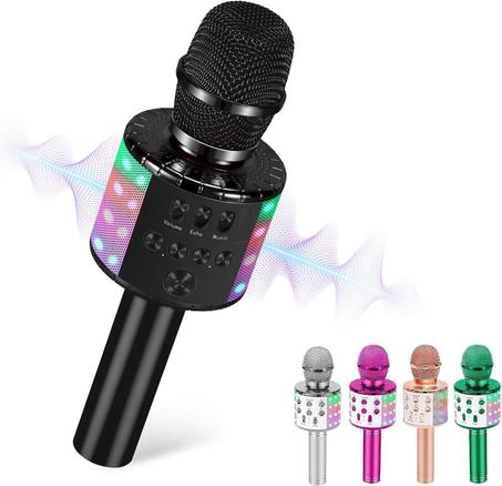 🎤🎶 ميكروفون كاريوكي احترافي لاسلكي، للمنزل، KTV، مكبر صوت، الأفضل! 📢