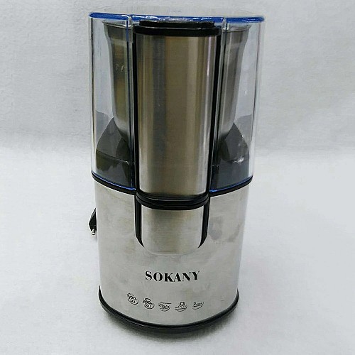 SOKANY - طاحونة قهوة كهربائية، من الفولاذ المقاوم للصدأ ☕⚡