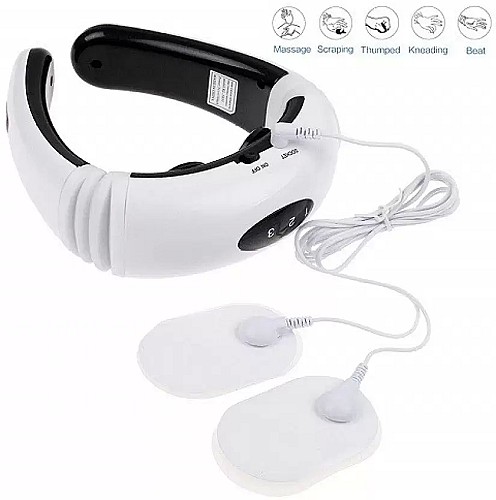 مساج عنق كهربائي بنبضات الكهرباء HX-5880 لتدليك فقرات العنق وتخفيف التوتر 🌀💆‍♂️