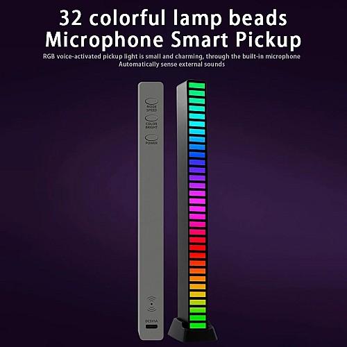 أضواء شريط LED RGB مع مصباح الاستلام والتحكم بالصوت 🌈💡🔊