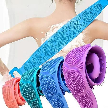 فرشاة استحمام خلفية🚿🧼🪒 للحمام من السيليكون، فرشاة تنظيف الجسم