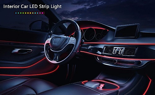شريط إضاءة LED بطول 5 أمتار للسيارة | مرن، نيون، للديكور الحفلات - 🚗✨