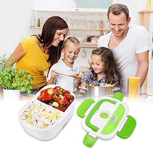 صندوق غداء ساخن كهربائي من البلاستيك للتسخين 🍱🔌
