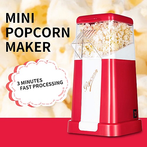 ماكينة صغيرة ومحمولة لصنع الفشار تعمل آلياً 🍿🔌