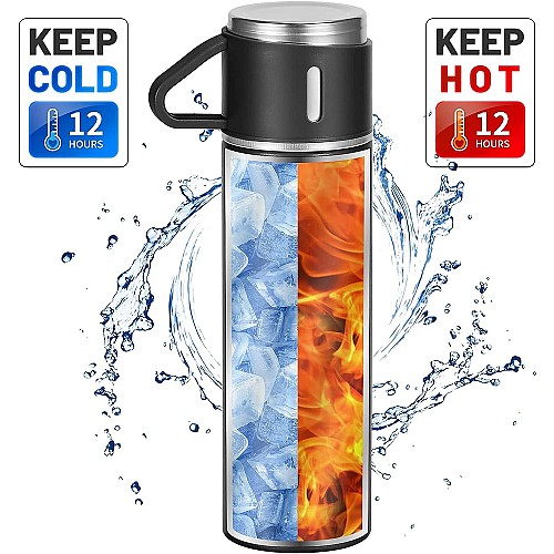 💼🔋 طقم فلاش فاكيوم - 3 كوب - 500 مللى 💧🥤