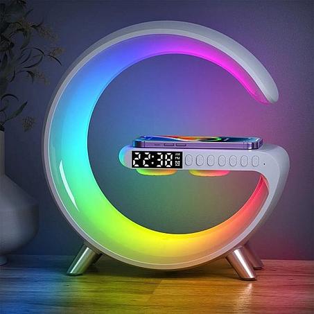 لمبة LED – سماعة بلوتوث🌈🔊🔌 – شاحن لاسلكي