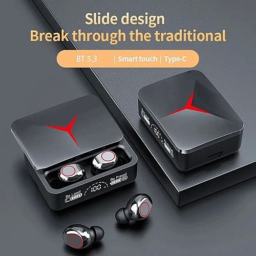 سماعات لاسلكية TWS M88 بغطاء منزلق، مخصصة للألعاب 🎮🎧