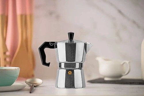 ماكينة صنع القهوة موكا لـ 6 أكواب مع غلاية للشاي والقهوة الإسبريسو ☕🔥