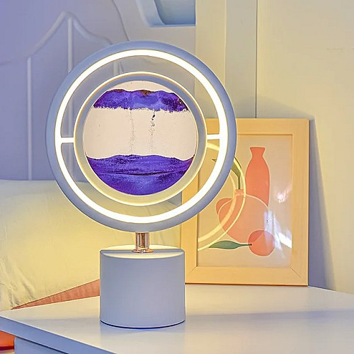 LED ضوء ليلي💡🏞️🌀 مبتكر تقنية بالرمال المتحركة
