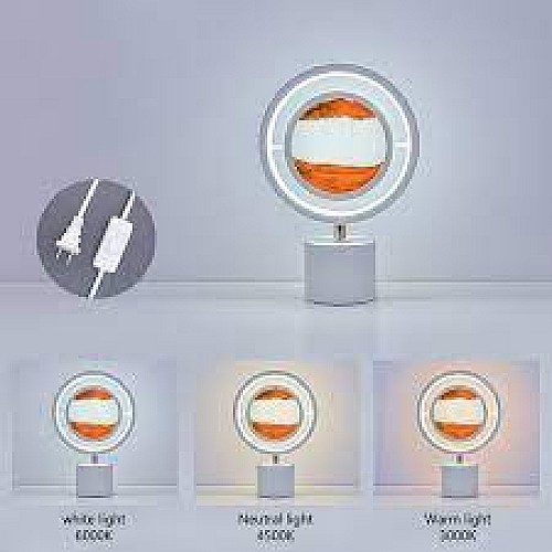 LED ضوء ليلي💡🏞️🌀 مبتكر تقنية بالرمال المتحركة