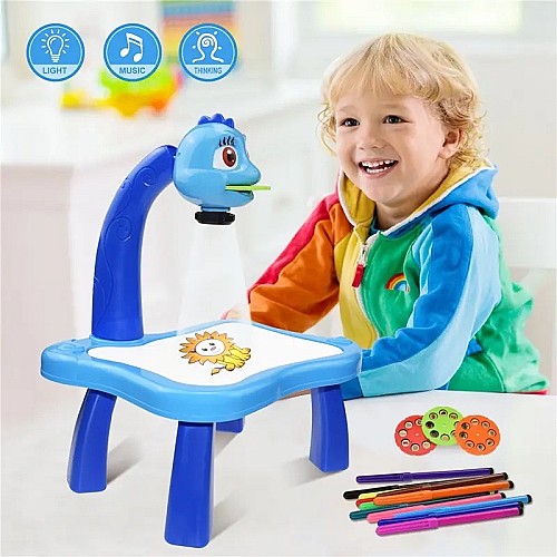 لوح رسم بالإسقاط للأطفال 🎨✨: جدول تعلم مبكر مضيء