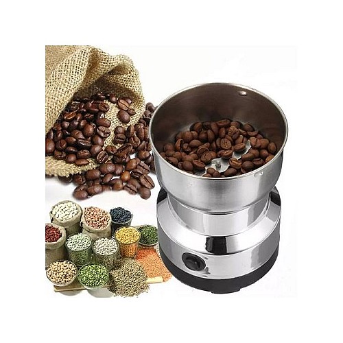 مطحنة كهربائية سيلفر كرست - 250 واط 💫🔌 مع وعاء من الستانلس ستيل (NM-8300)