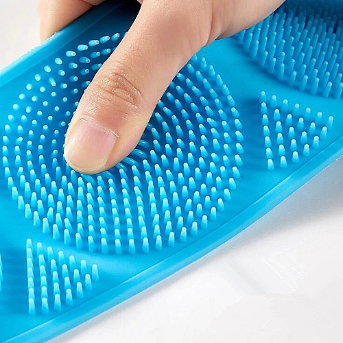 فرشاة استحمام خلفية🚿🧼🪒 للحمام من السيليكون، فرشاة تنظيف الجسم