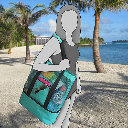 حقيبة شبكية للشاطئ 🏖️