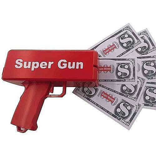 آلة رش النقود/النقود النقدية الخارقة 🤑💸🔫