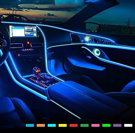 شريط إضاءة LED بطول 5 أمتار للسيارة | مرن، نيون، للديكور الحفلات - 🚗✨