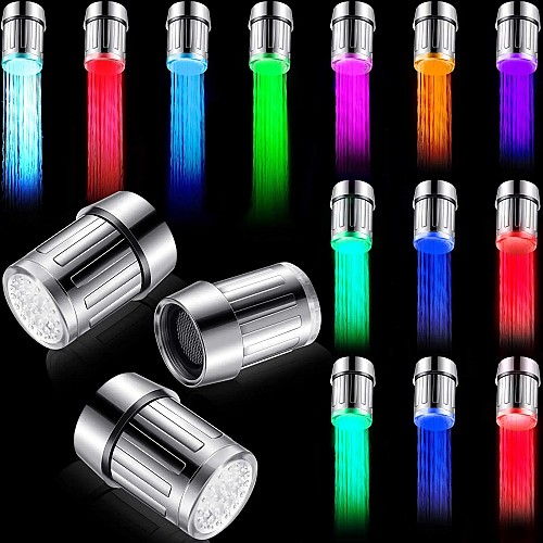 صنبور LED حساس لدرجة الحرارة! 💡🚿 لتوفير المياه وتجربة حمام مطبخ مميزة.