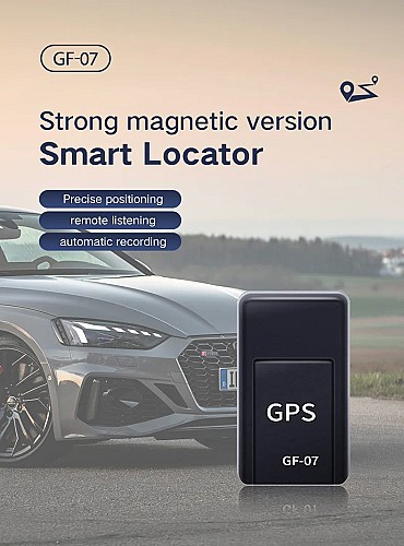 جهاز تعقب GPS صغير الحجم GF07 لتتبع السيارات بشكل فوري🚗📍 مع مغناطيس قوي للتثبيت