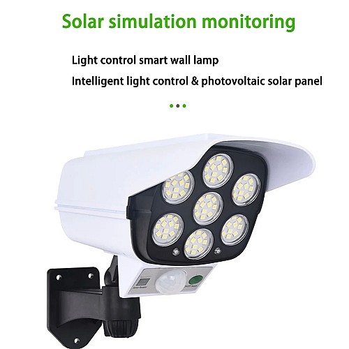 اضواء في شكل كاميرا مراقبة 💡📷🌞تعمل بالطاقة الشمسية مزودة بمستشعر حركة وإضاءة مقاومة للماء