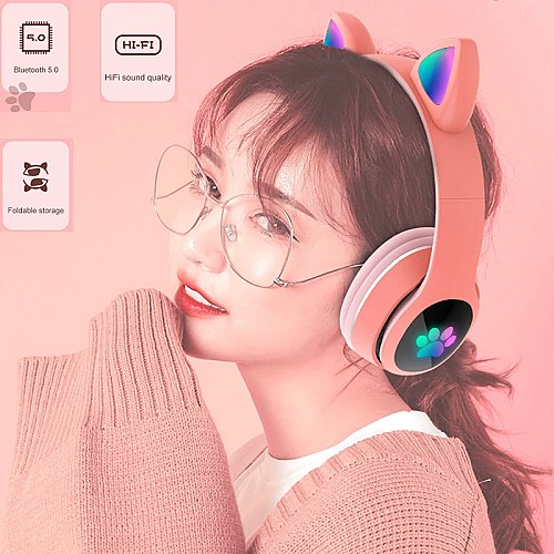 🐱🎧 سماعة الرأس بتصميم آذان القطة