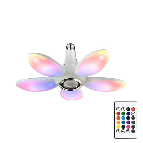 مصباح LED موسيقي متوافق مع الإيقاعات يتغير لونه، قابل للطي 🎶💡🌈