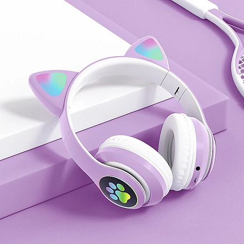 🐱🎧 سماعة الرأس بتصميم آذان القطة