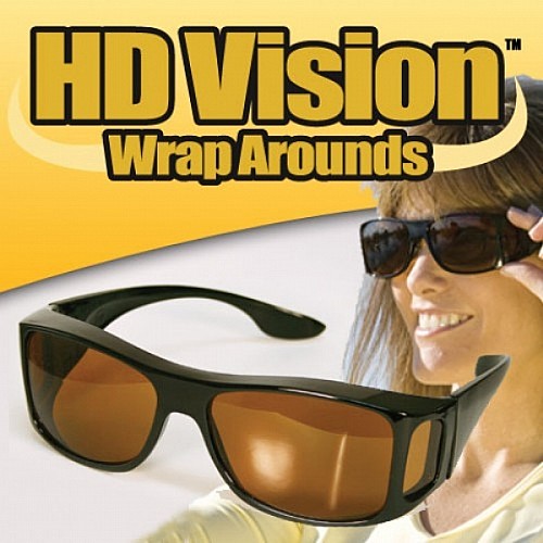 نظارات قيادة HD Vision Wrap Around للقيادة كما يُظهر على التلفزيون 🕶️🚗